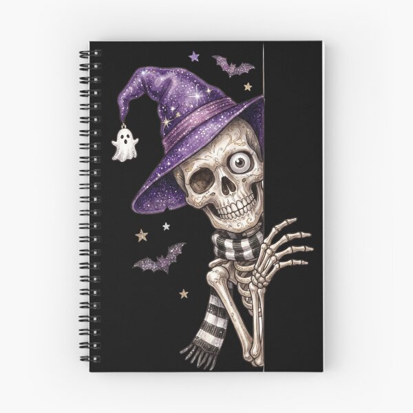 Item preview, Cute Skeleton Witch Halloween Magic designed and sold by PeacefulArtUkr.