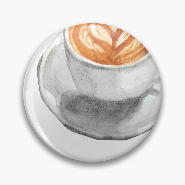 Item preview, Cozy Coffee Cup – Watercolor Latte Art Illustration designed and sold by Lyannaadesign.
