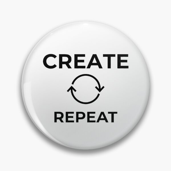 Item preview, CREATE. REPEAT. – Minimalist Motivation designed and sold by M-store 2026.