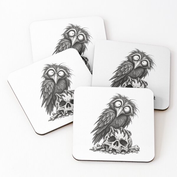 Item preview, Creepy Raven – Raven Skull Horror Bird designed and sold by UnglaublichGut.