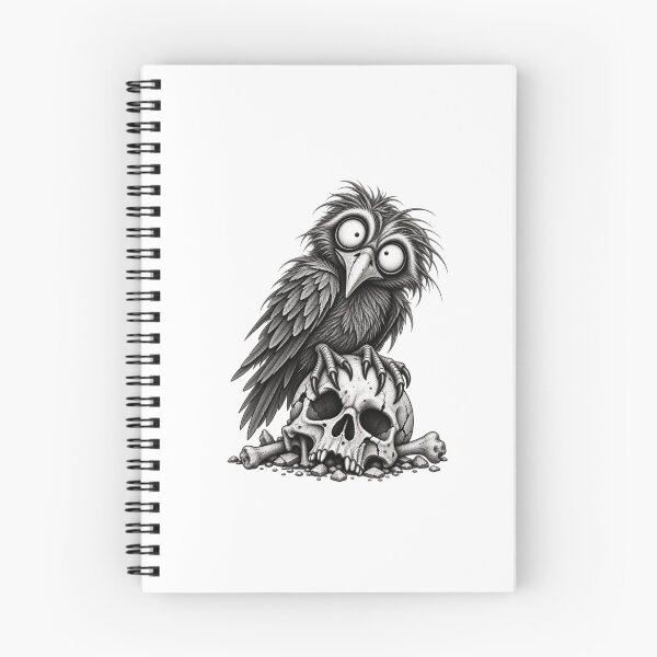 Item preview, Creepy Raven – Raven Skull Horror Bird designed and sold by UnglaublichGut.