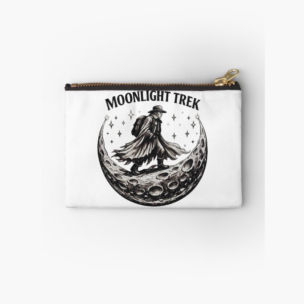 Item preview, Moonlight Trek Vintage Engraving Moon Wanderer Graphic designed and sold by GabeMountainArt.