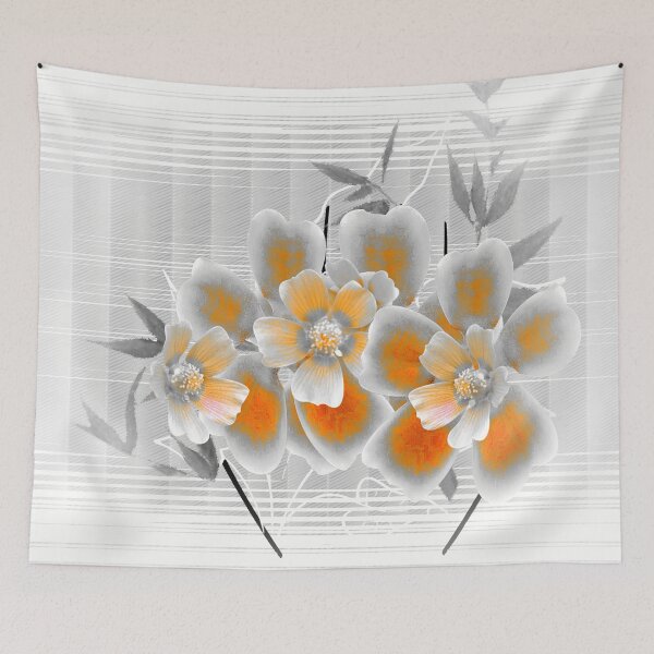 Item preview, Buttercup Flowers over Line Art designed and sold by Dahneray1.