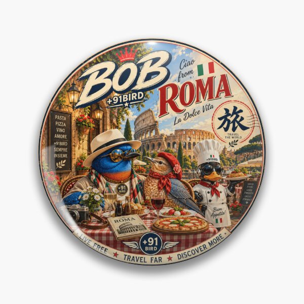 Item preview, BOB in Rome – La Dolce Vita Italian Adventure | +91BIRD designed and sold by Plus91BIRD.
