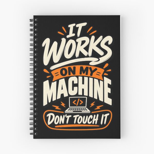 Item preview, It Works on My Machine Programmer Typography Design designed and sold by Fun2Fentastic.