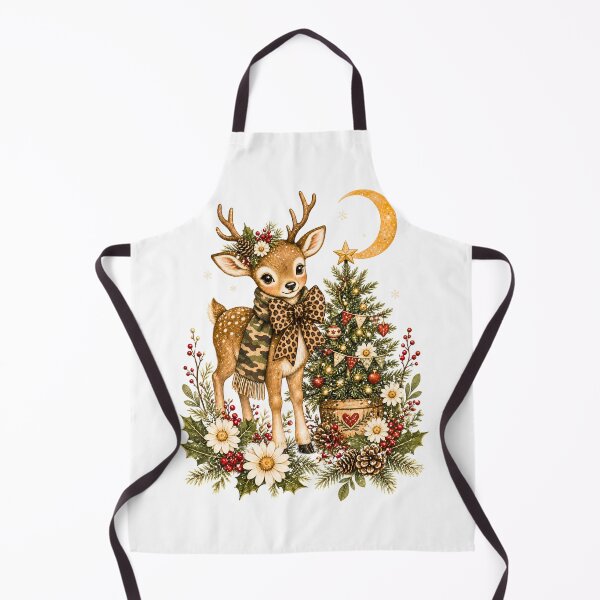 Item preview, Cute Woodland Deer Leopard Bow Camo Christmas designed and sold by DYAFLK.