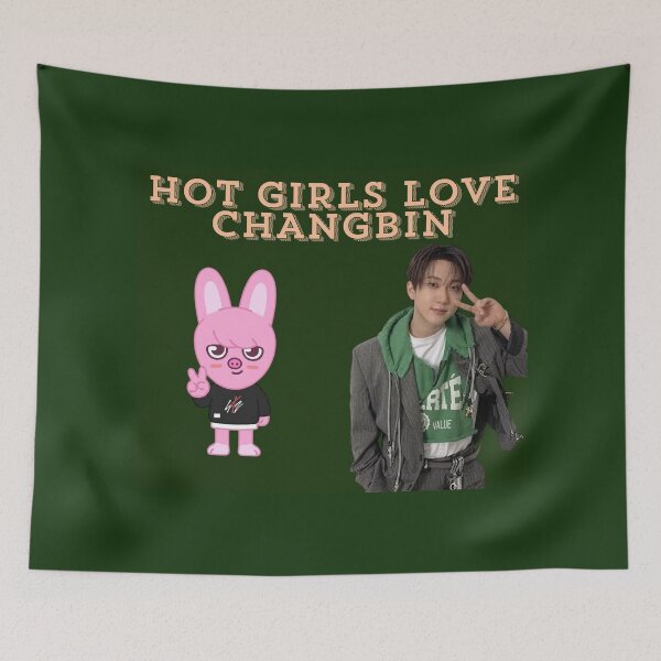 Item preview, Skz Changbin Flag/Tapestry designed and sold by lixiiy.