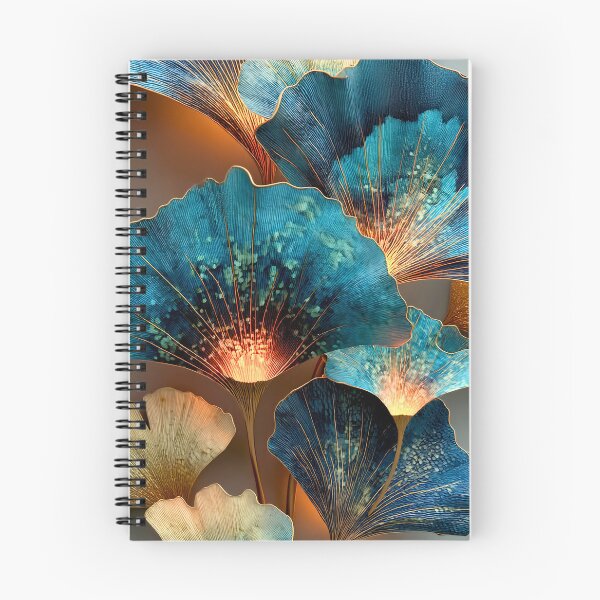 Item preview, Teal Gold Ginkgo Botanical Art designed and sold by CheersTOGETHER.