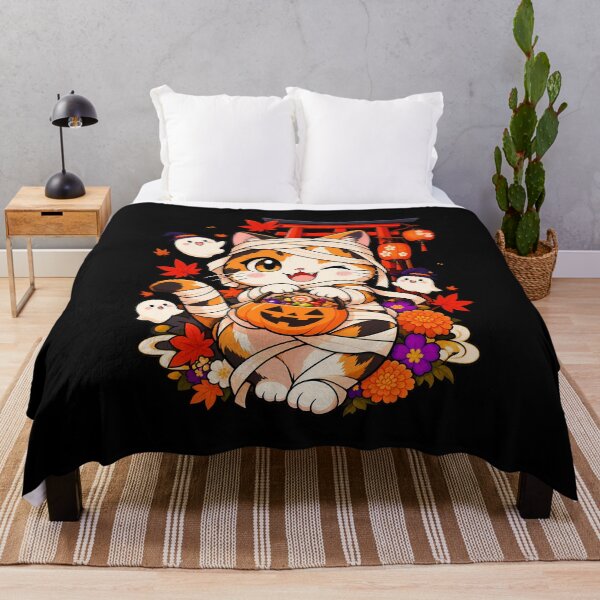 Item preview, Cute Calico Cat Mummy Japanese Halloween Pumpkin Candy designed and sold by Tong4130.