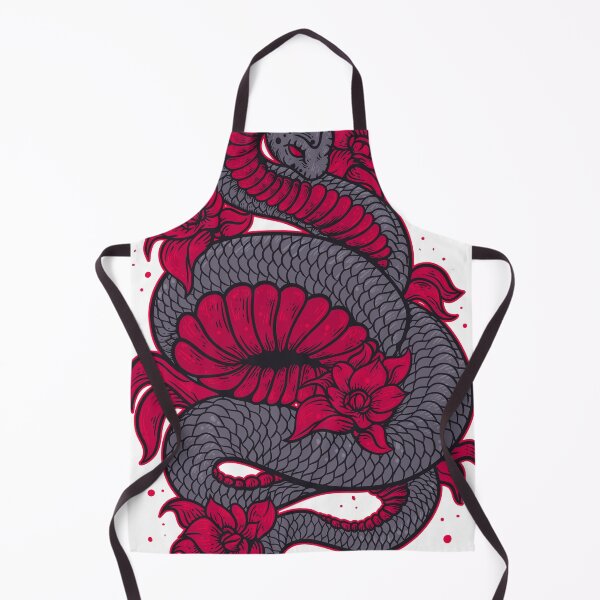 Item preview, Floral Snake – Dark Botanical Tattoo Art designed and sold by theunifystore.