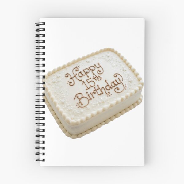 Item preview, Happy 15th birthday 15 cute adorable cake party vanilla white kawaii designed and sold by CheeseBlueprint.