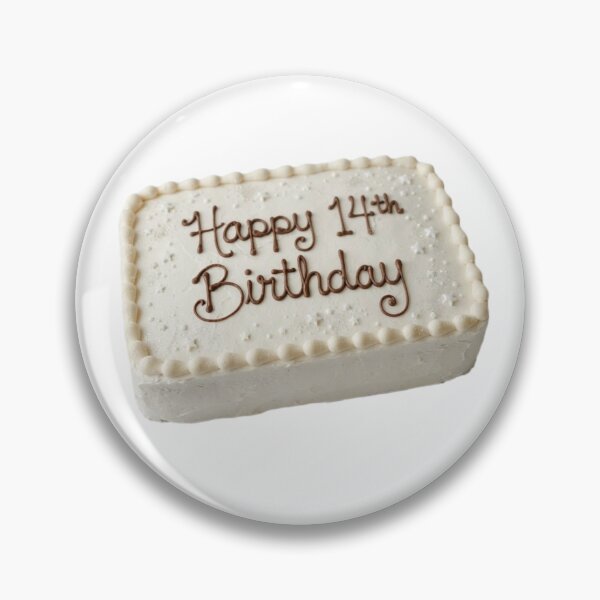 Item preview, Happy 14th birthday 14 cute adorable cake party vanilla white kawaii designed and sold by CheeseBlueprint.