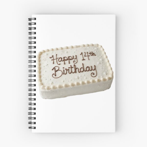 Item preview, Happy 14th birthday 14 cute adorable cake party vanilla white kawaii designed and sold by CheeseBlueprint.