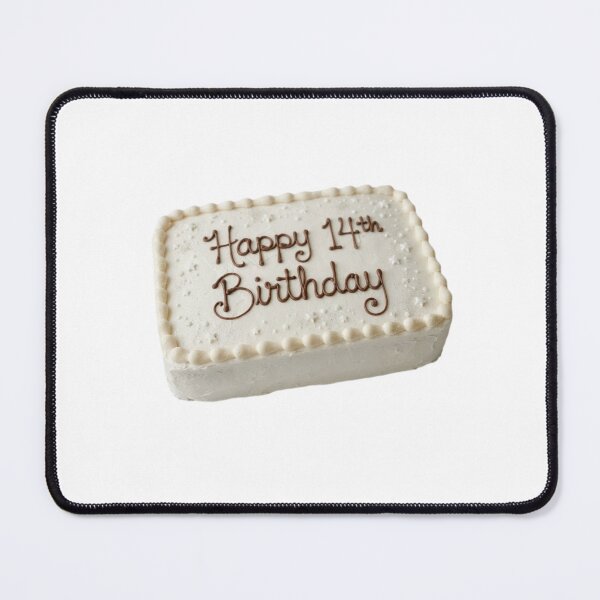 Item preview, Happy 14th birthday 14 cute adorable cake party vanilla white kawaii designed and sold by CheeseBlueprint.
