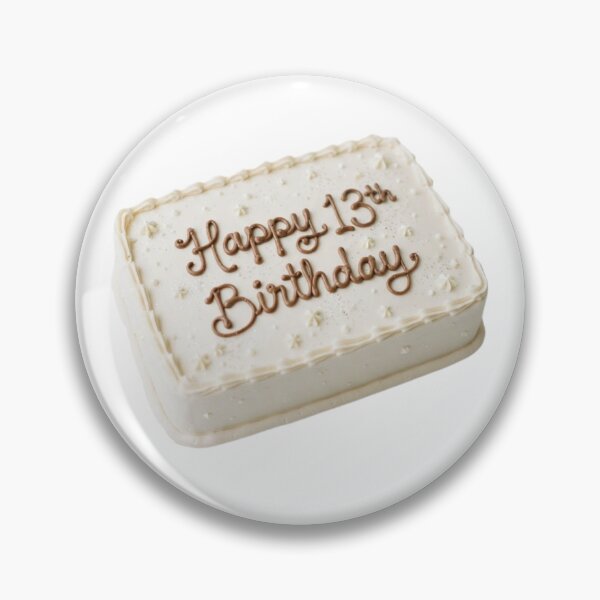 Item preview, Happy 13th birthday 13 cute adorable cake party vanilla white kawaii designed and sold by CheeseBlueprint.