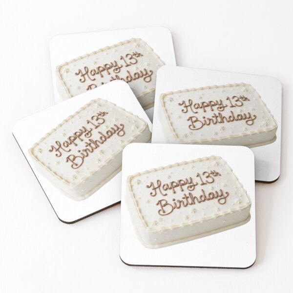 Item preview, Happy 13th birthday 13 cute adorable cake party vanilla white kawaii designed and sold by CheeseBlueprint.
