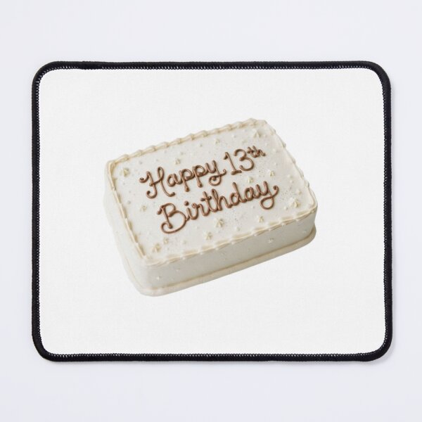 Item preview, Happy 13th birthday 13 cute adorable cake party vanilla white kawaii designed and sold by CheeseBlueprint.