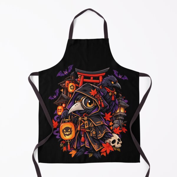 Item preview, Cute Crow Plague Doctor Japanese Halloween Raven Mystery designed and sold by Tong4130.
