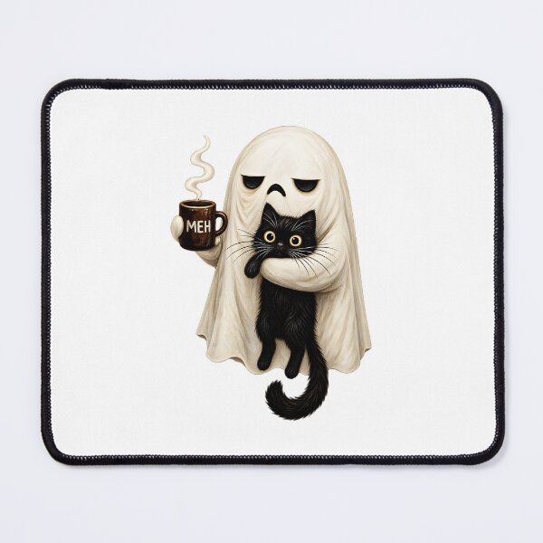 Item preview, halloween cat funny ghost designed and sold by Demodomodo.