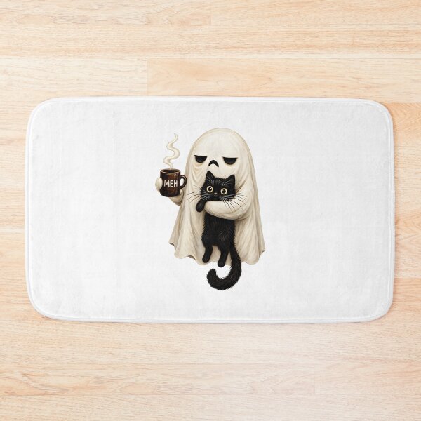 Item preview, halloween cat funny ghost designed and sold by Demodomodo.