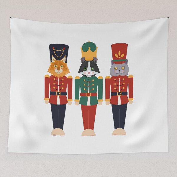Item preview, Christmas Nutcracker Cats designed and sold by Qualali Studio.