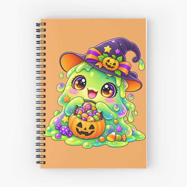 Item preview, Kawaii Slime Candy Bucket Sticker Art – Cute Chibi Halloween Illustration designed and sold by MagicMakerPh.