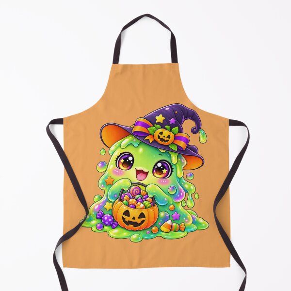 Item preview, Kawaii Slime Candy Bucket Sticker Art – Cute Chibi Halloween Illustration designed and sold by MagicMakerPh.