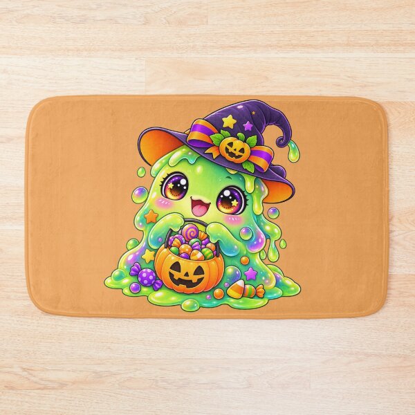 Item preview, Kawaii Slime Candy Bucket Sticker Art – Cute Chibi Halloween Illustration designed and sold by MagicMakerPh.