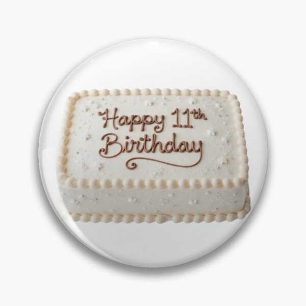 Item preview, Happy 11th birthday 11 cute adorable cake party vanilla white kawaii designed and sold by CheeseBlueprint.