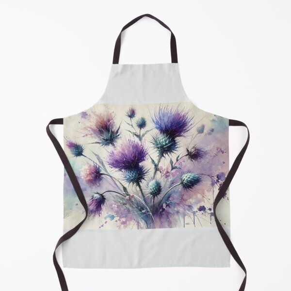 Item preview, Scottish Thistles – Purple Watercolour Scotland Floral Art designed and sold by Thistleinkart.