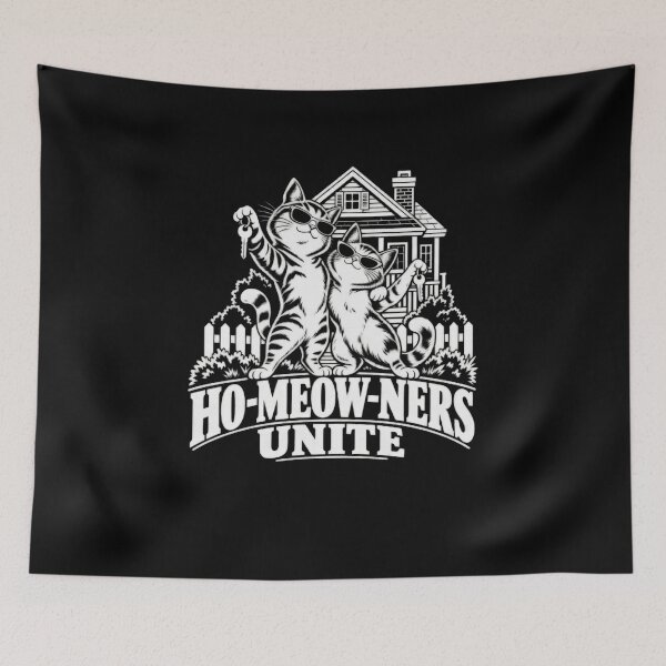 Item preview, HO-MEOW-NERS UNITE Cats With House Keys designed and sold by elderberry.