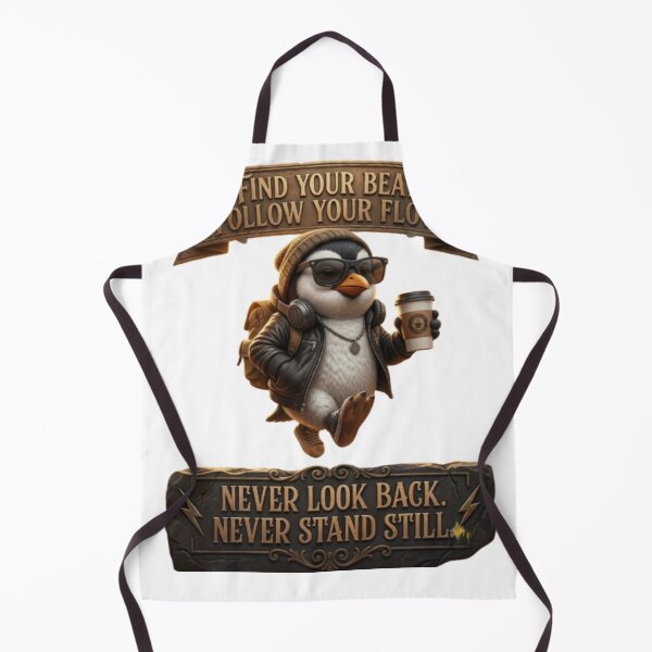 Item preview, Find Your Beat Follow Your Flow Penguin – Motivational Streetwear designed and sold by PrintWavePro.