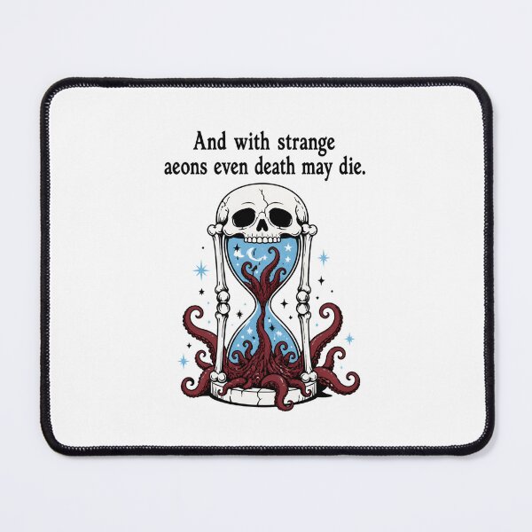 Item preview, H.P. Lovecraft Strange Aeons Skull Hourglass designed and sold by Fenay Designs.