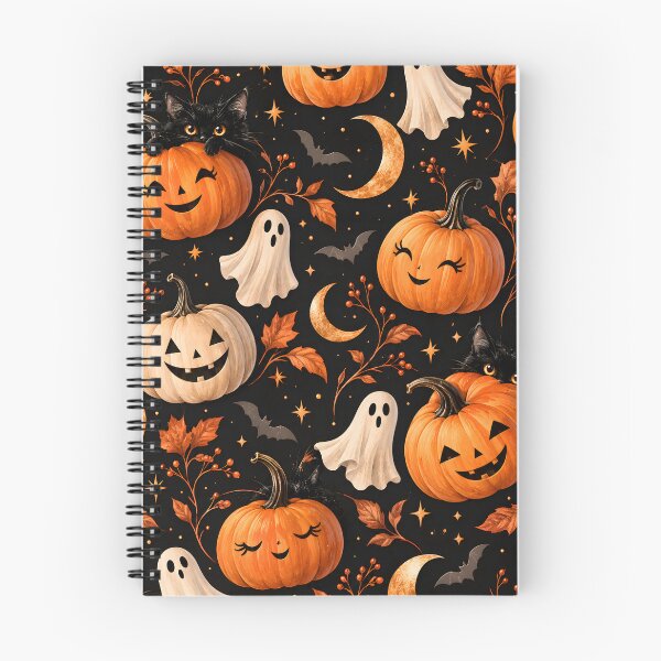 Item preview, Halloween pumpkin and ghost patterns designed and sold by Fotografin1981.