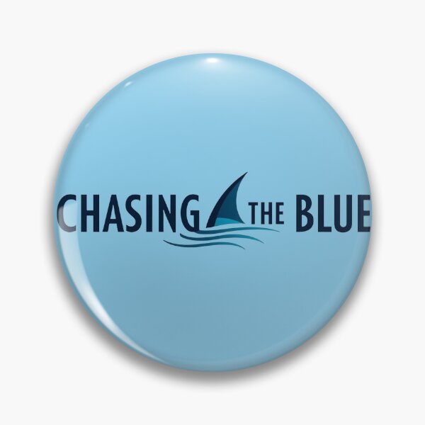 Item preview, Chasing The Blue – Minimalist Shark Fin Logo designed and sold by Chroma Dreams .