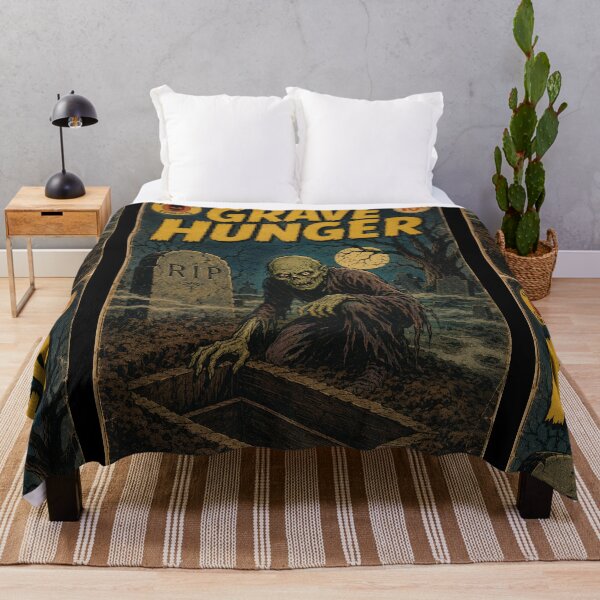 Item preview, Vintage Halloween Cover Art: Eerie Ghoul Graveyard Hunger designed and sold by bapupa.
