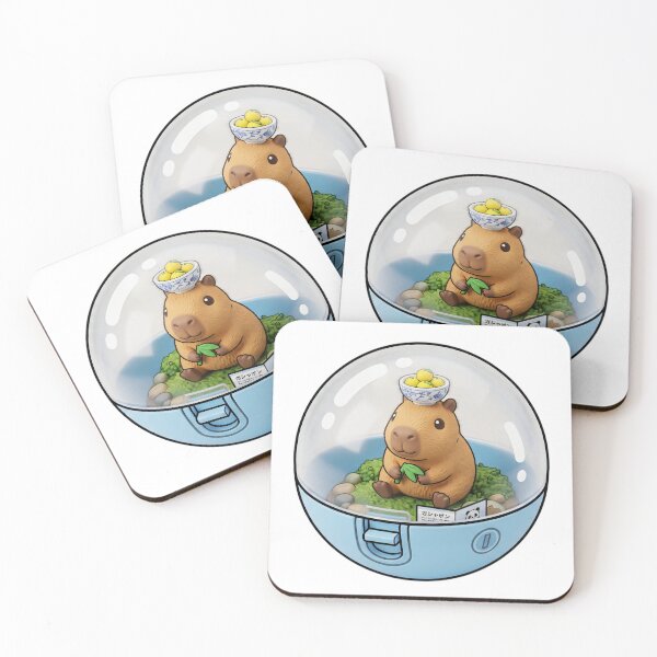 Item preview, Cute Kawaii Capybara Gashapon - Japanese Yuzu Fruit Capsule ArtDrop Art designed and sold by JeanChiale.