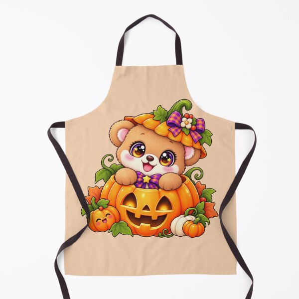 Item preview, Kawaii Teddy Bear in Pumpkin Sticker Art – Cute Chibi Halloween Illustration designed and sold by MagicMakerPh.