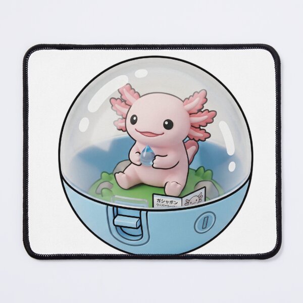 Item preview, Cute Kawaii Axolotl Gashapon - Japanese Capsule Water Drop Art designed and sold by JeanChiale.