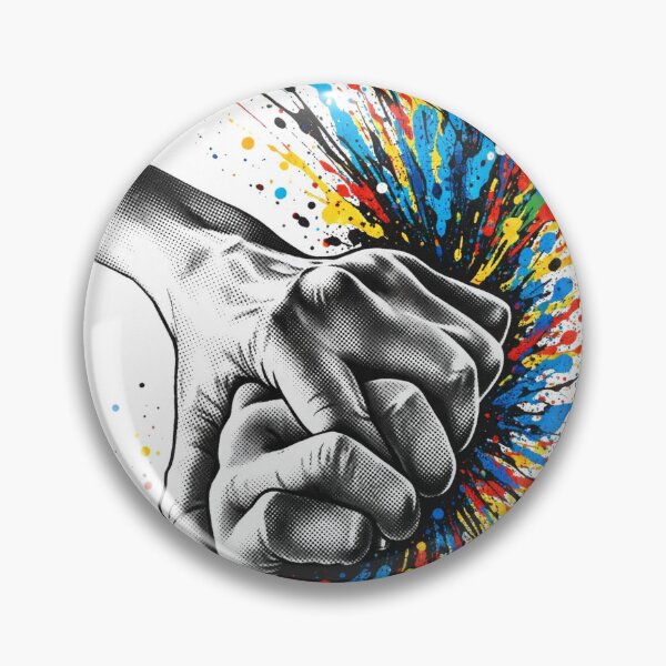 Item preview, Together We Are Stronger – Colour Splash Hands Art designed and sold by Thistleinkart.