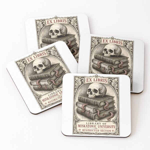 Item preview, H.P. Lovecraft Miskatonic Restricted Library designed and sold by Fenay Designs.