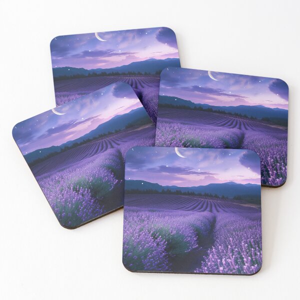 Item preview, Moonlit Path Through Lavender designed and sold by QuantumDrift.