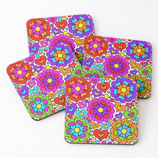 Item preview, Hippy Hearts and Flowers designed and sold by Lois Eastlund.