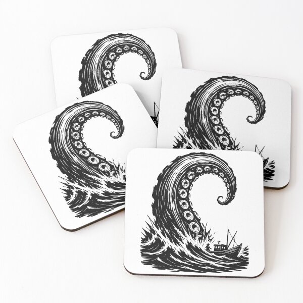Item preview, The Call of Cthulhu: Giant Tentacle vs Fishing Boat designed and sold by Fenay Designs.