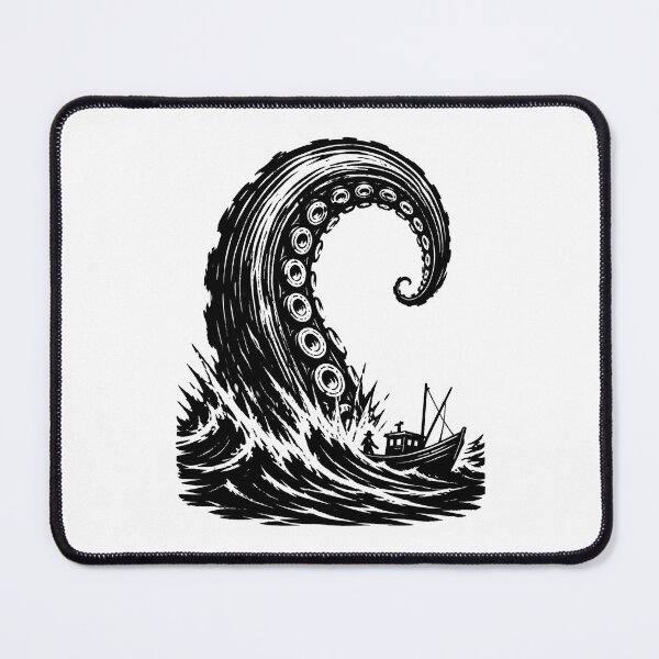 Item preview, The Call of Cthulhu: Giant Tentacle vs Fishing Boat designed and sold by Fenay Designs.