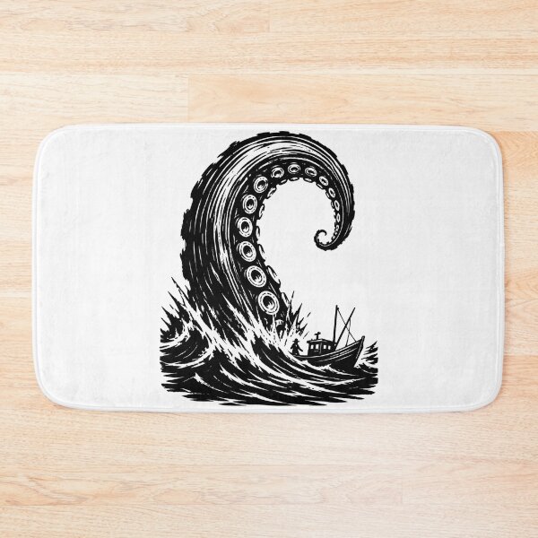 Item preview, The Call of Cthulhu: Giant Tentacle vs Fishing Boat designed and sold by Fenay Designs.