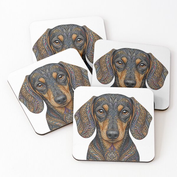 Item preview, Black and Tan Dachshund  designed and sold by PaintedbyCarol.