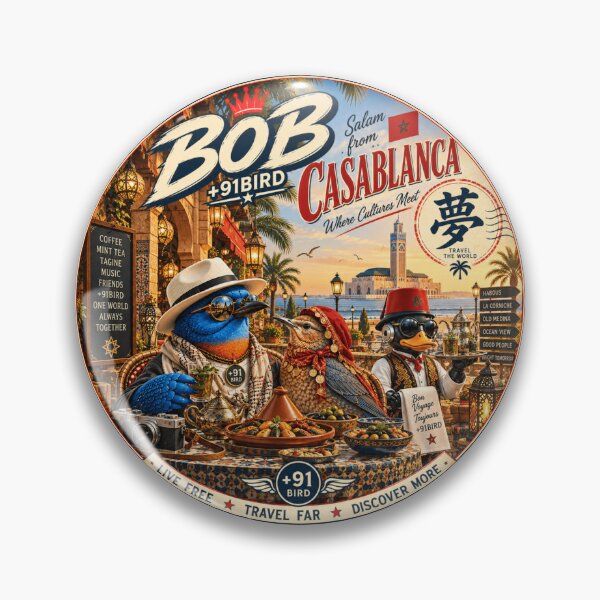 Item preview, BOB in Casablanca – Moroccan Travel Adventure | +91BIRD designed and sold by Plus91BIRD.