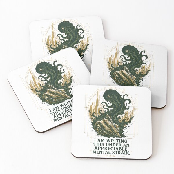 Item preview, H.P. Lovecraft Writing Under Mental Strain designed and sold by Fenay Designs.