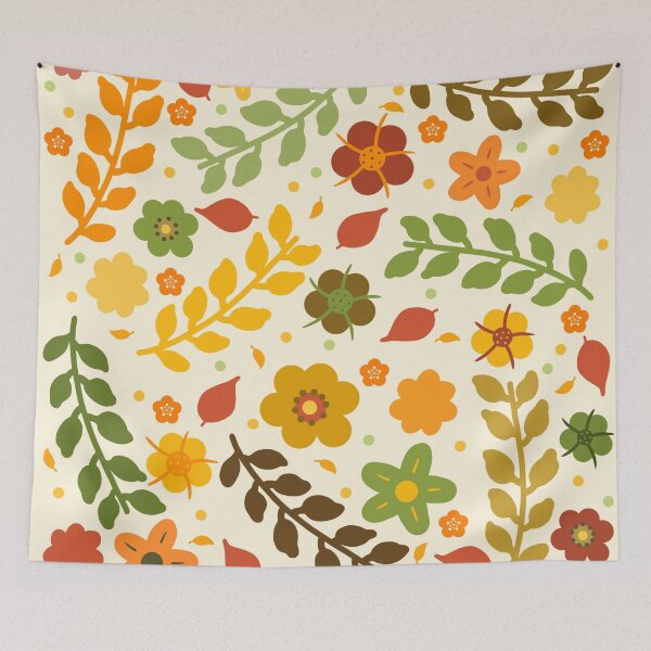 Item preview, Fall Colorful Floral pattern  designed and sold by Hello-Cuties.